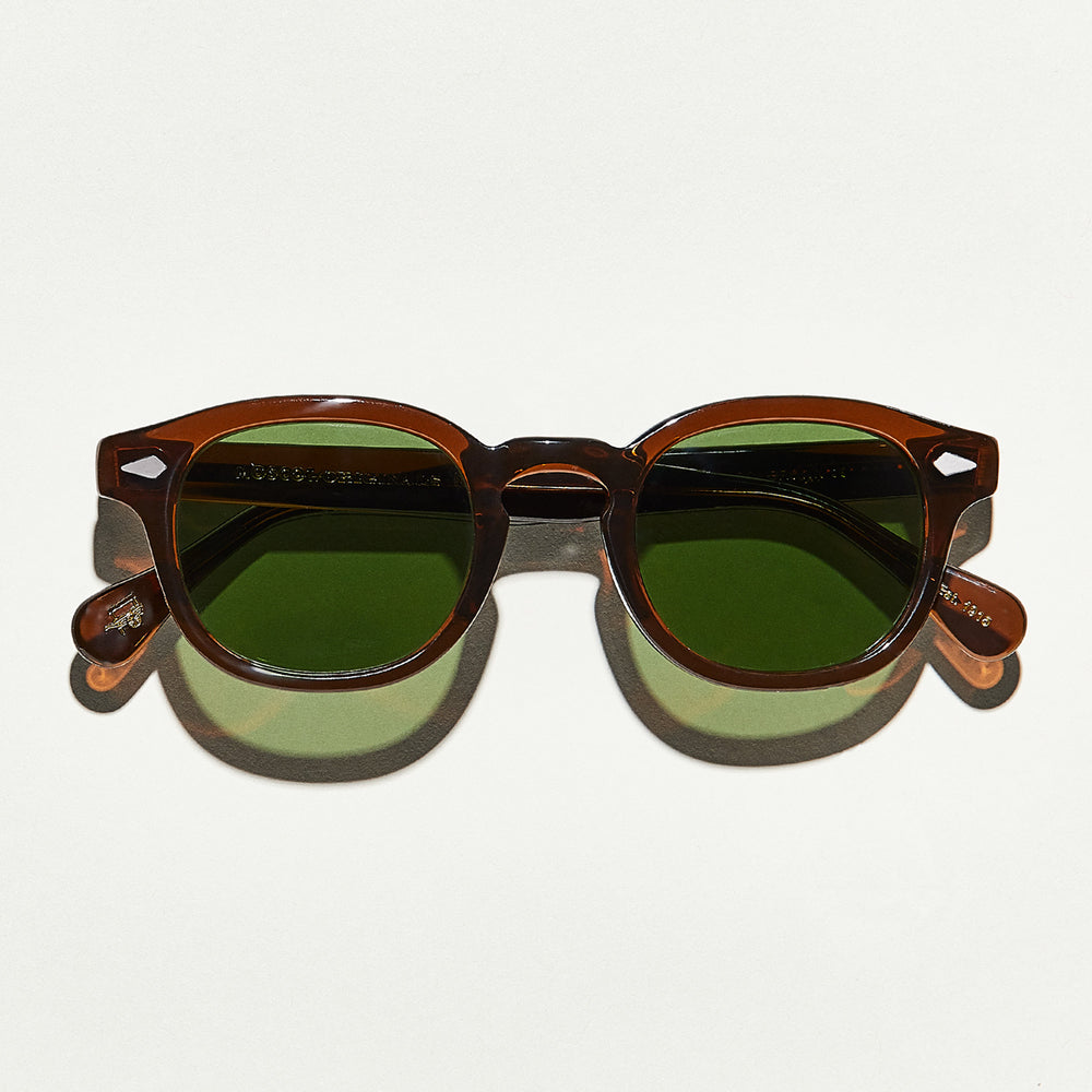 #color_brown | The LEMTOSH SUN in Brown with Calibar Green Glass Lenses