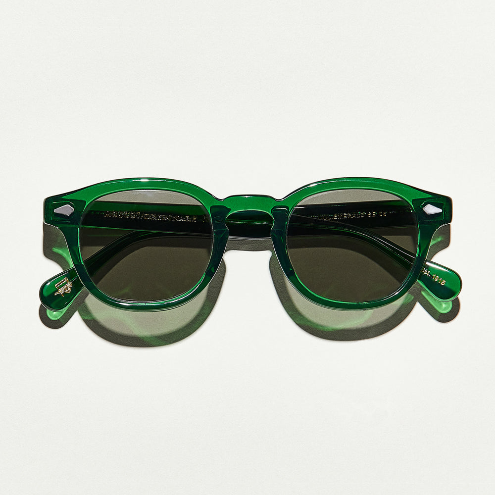 #color_emerald | The LEMTOSH SUN in Emerald with Grey Glass Lenses