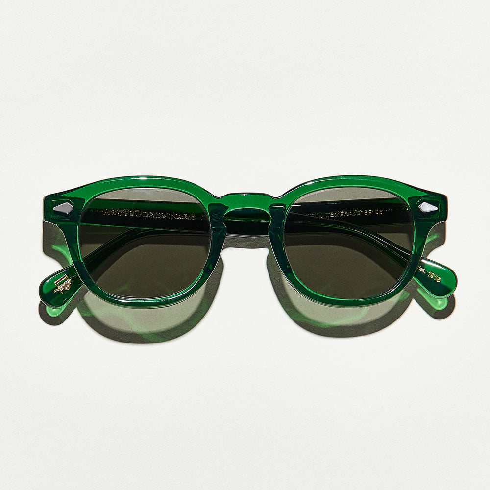 #color_emerald | The LEMTOSH SUN in Emerald with Grey Glass Lenses