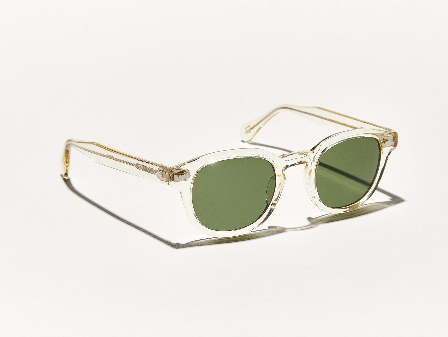 The LEMTOSH SUN in Flesh with Calibar Green Glass Lenses