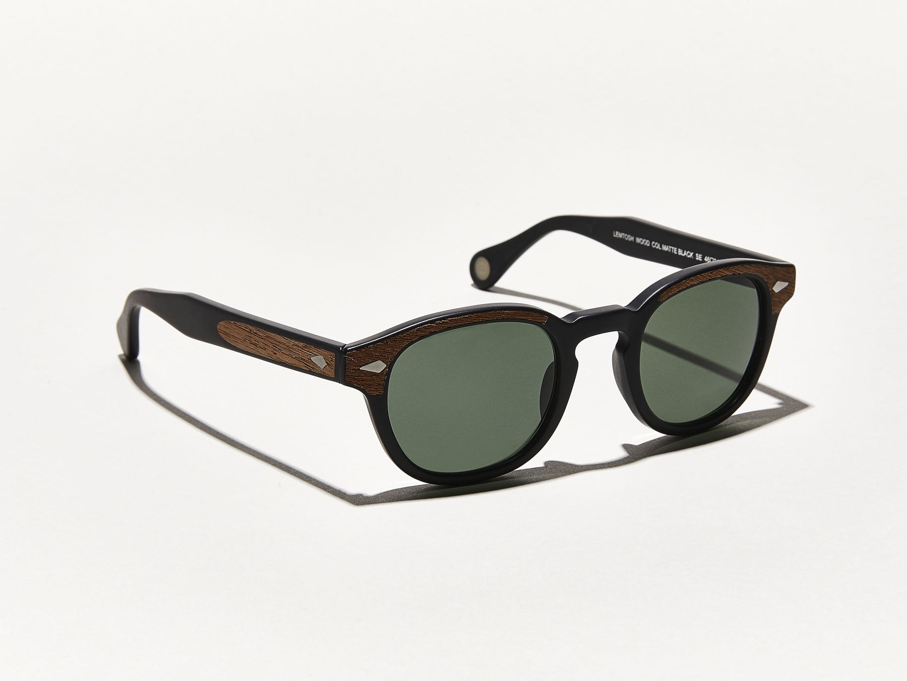 The LEMTOSH SUN in Matte Black/Wood with G-15 Glass Lenses