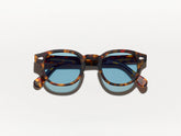 #color_matte tortoise | The LEMTOSH SUN in Matte Tortoise with Blue Glass Lenses