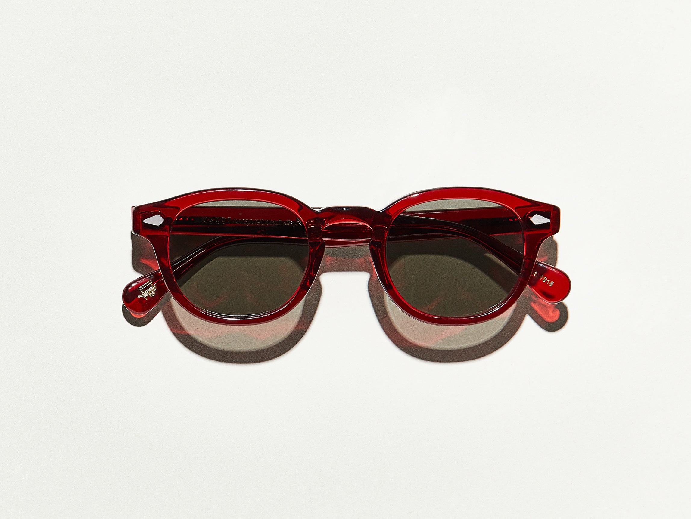 #color_ruby | The LEMTOSH SUN in Ruby with Grey Glass Lenses