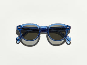 The LEMTOSH SUN in Sapphire with Grey Glass Lenses