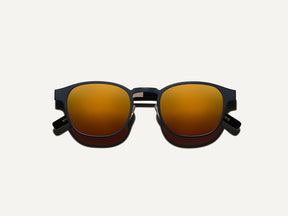 The LEMTOSH-T SUN in Navy/Beige with Brown Lenses