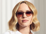 Model is wearing The LEMTOSH in Light Grey in size 46 with City Lights Tinted Lenses
