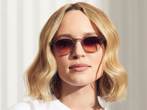 Model is wearing The LEMTOSH in Light Grey in size 46 with City Lights Tinted Lenses