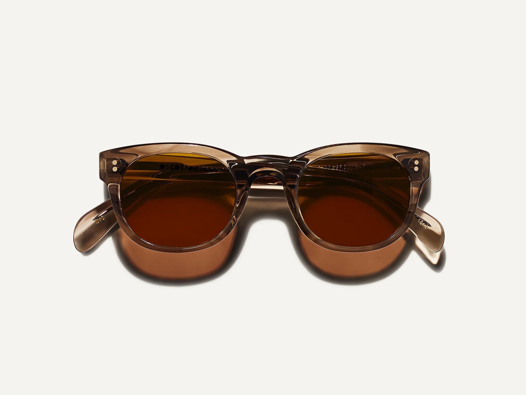 The MENSCH SUN in Brown Ash with Cosmitan Brown Glass Lenses