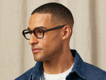 Model is wearing The MESHUG in size 51 in Matte Dark Brown