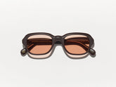 #color_matte dark brown | The MESHUG SUN in Matte Dark Brown with New York Rose Tinted Lenses