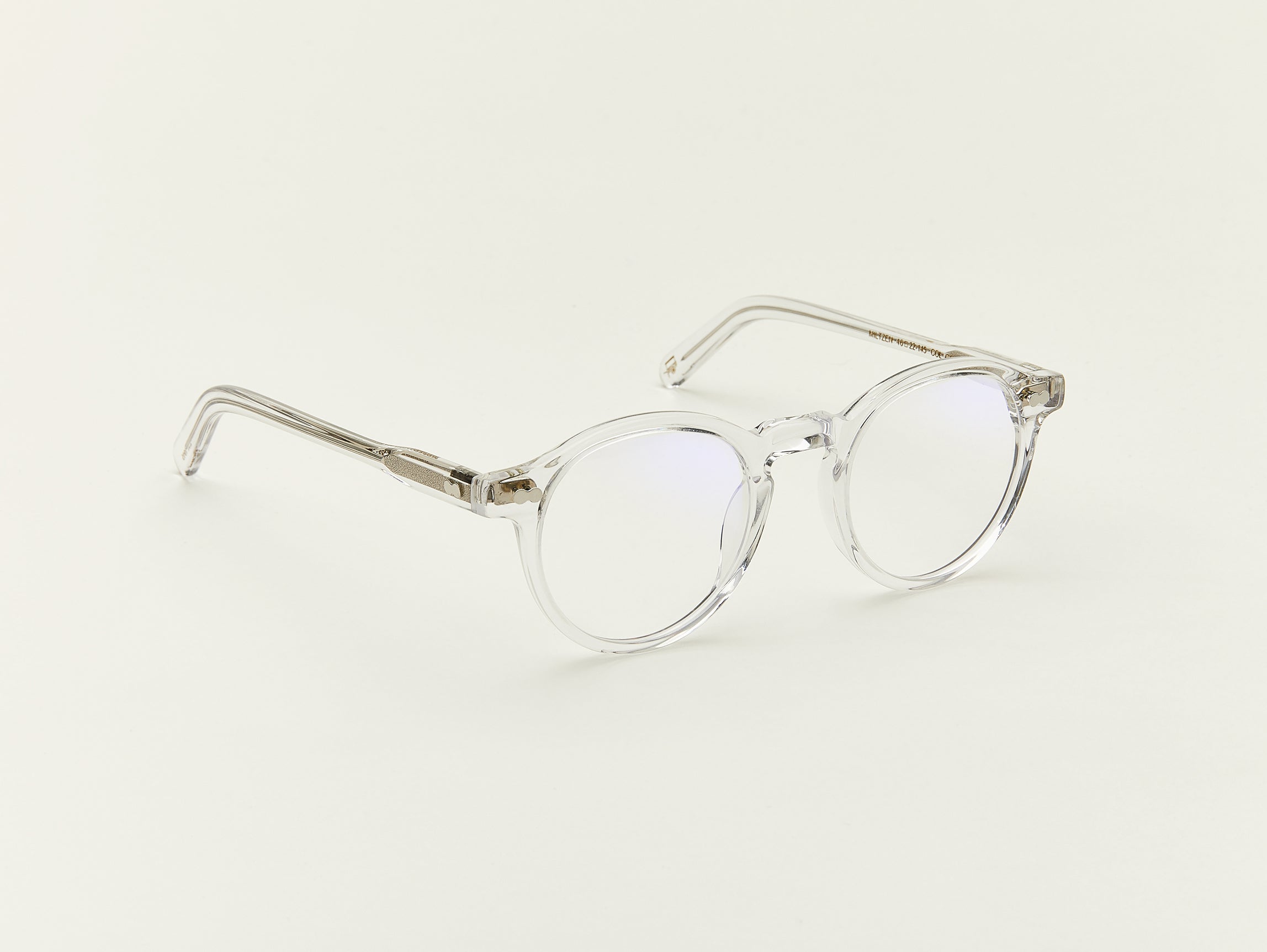 The MILTZEN in Crystal with Blue Protect Lenses