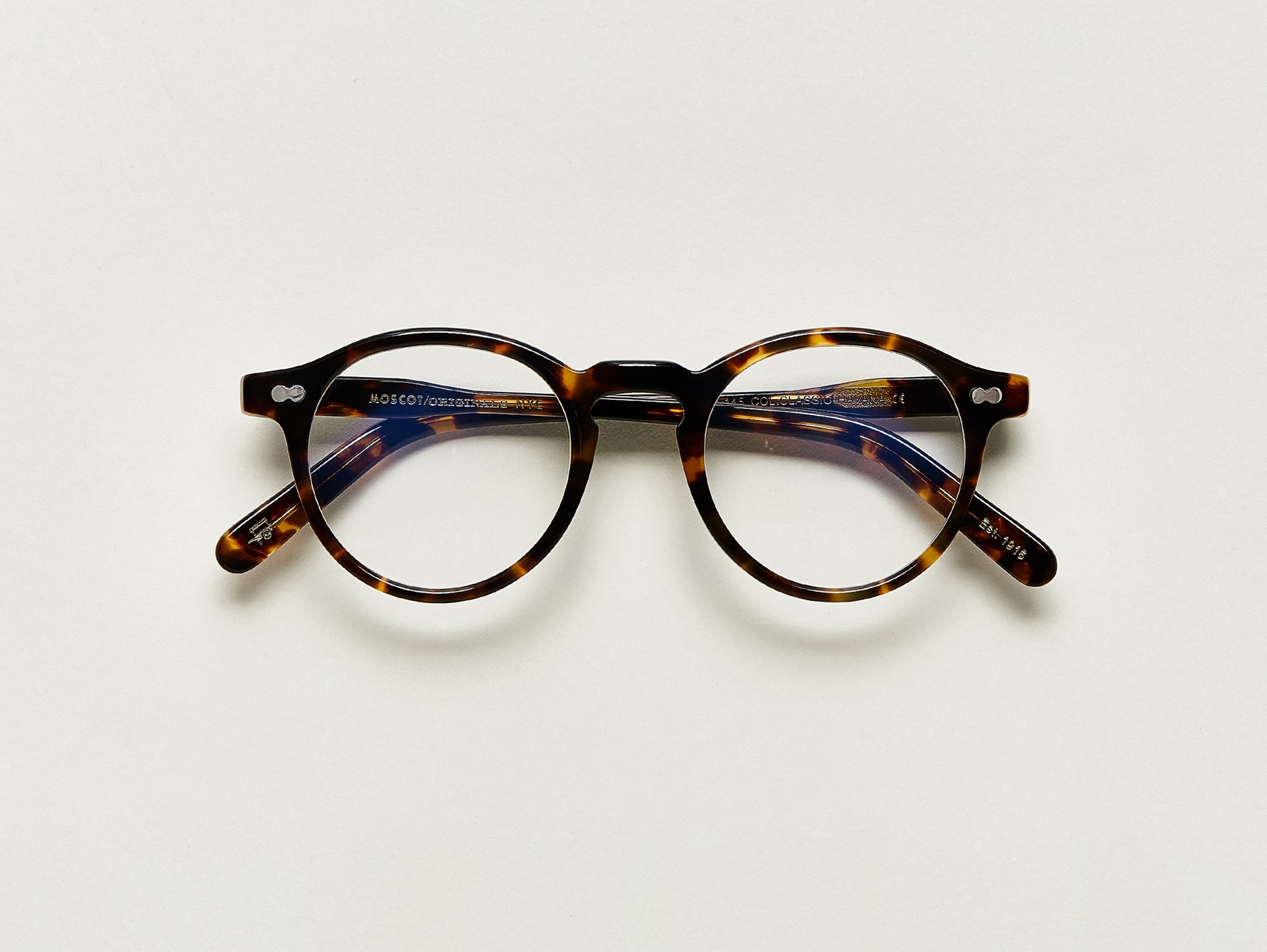 The MILTZEN in Tortoise with Blue Protect Lenses