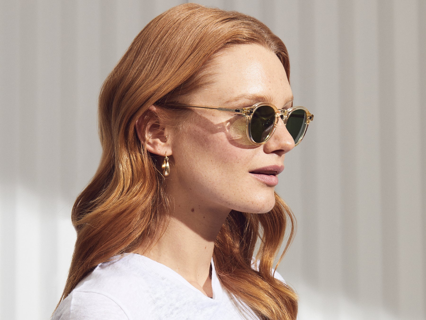 MILTZEN SUN w/ Metal Nose Pads Round Sunglasses MOSCOT