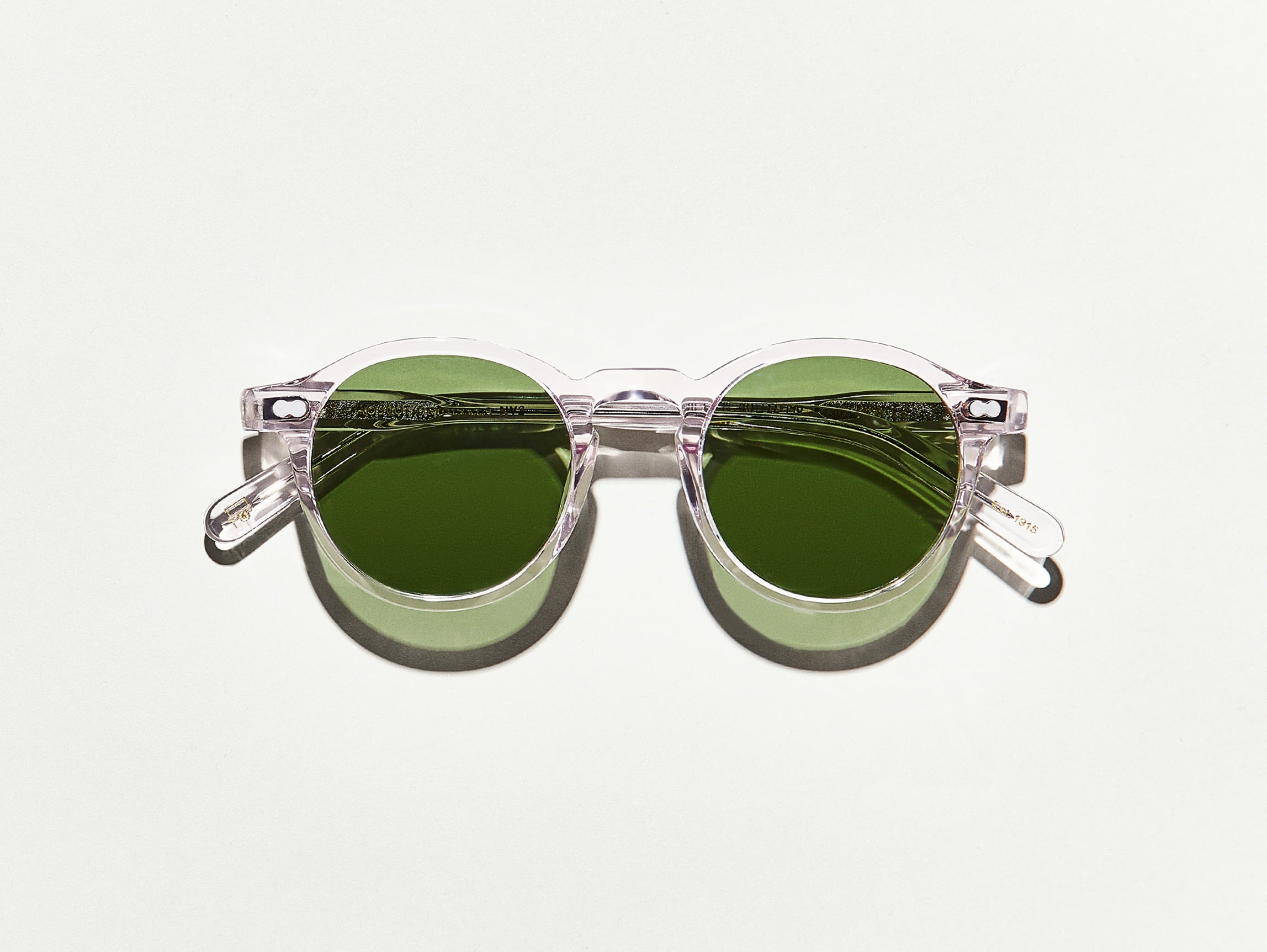 The MILTZEN in Blush with Calibar Green Glass Lenses