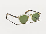 The MILTZEN in Citron/Tortoise with Calibar Green Glass Lenses