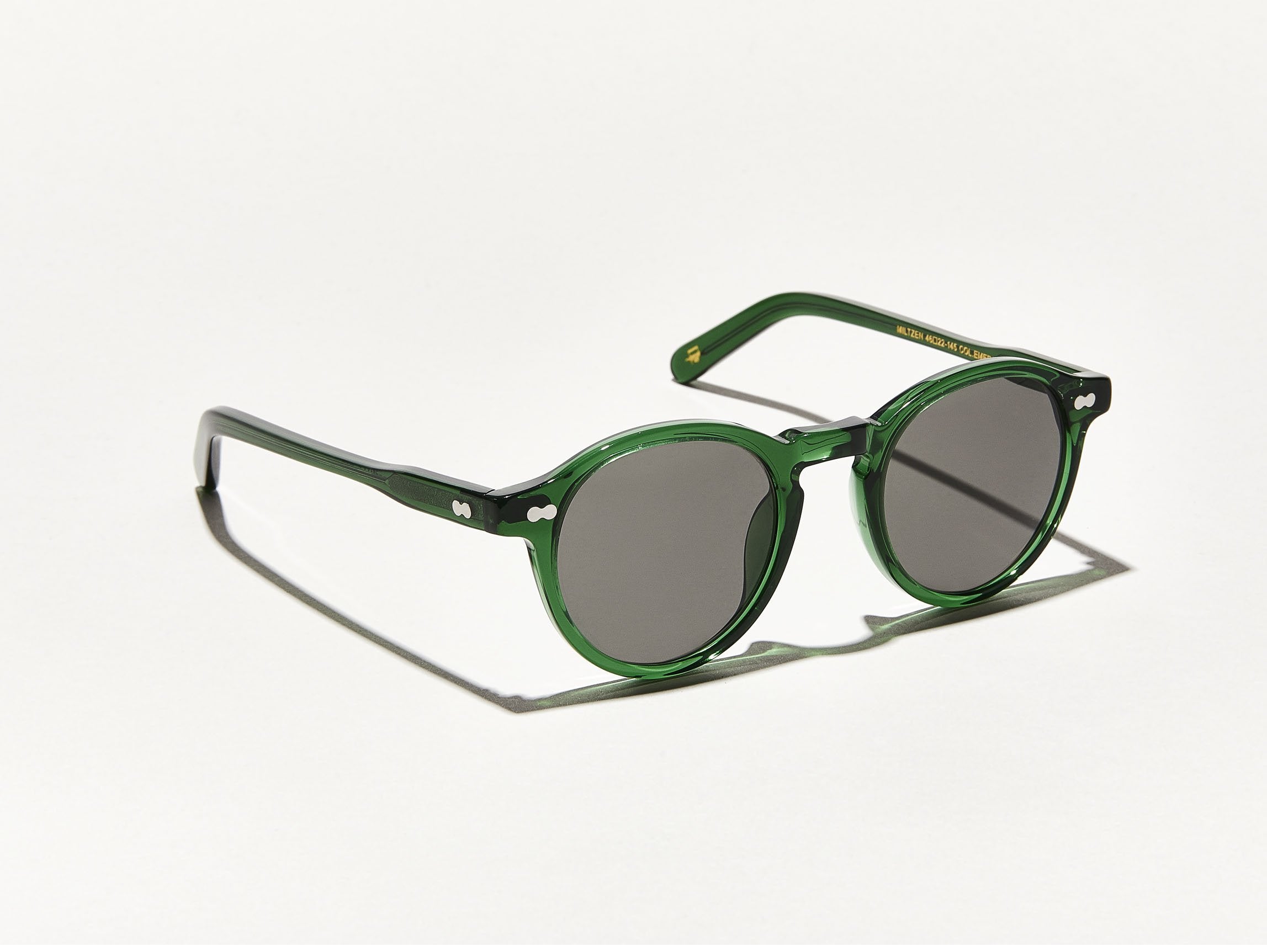#color_emerald | The MILTZEN in Emerald with Grey Glass Lenses