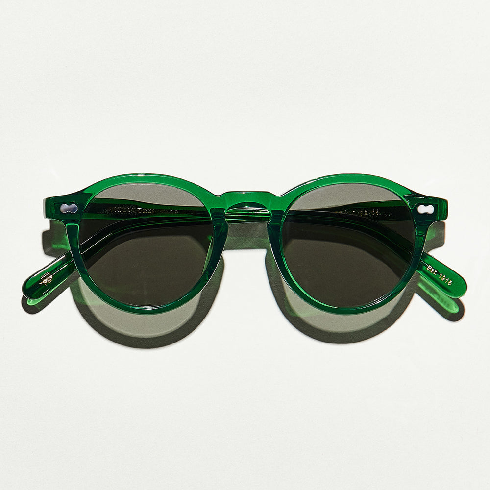 #color_emerald | The MILTZEN in Emerald with Grey Glass Lenses