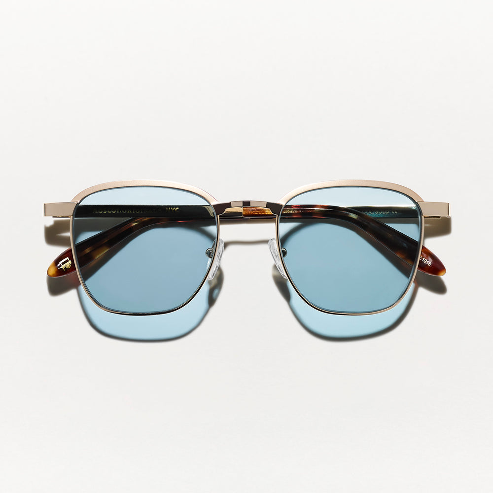 #color_gold | The MISH SUN in Gold with DG-37 Blue Glass Lenses