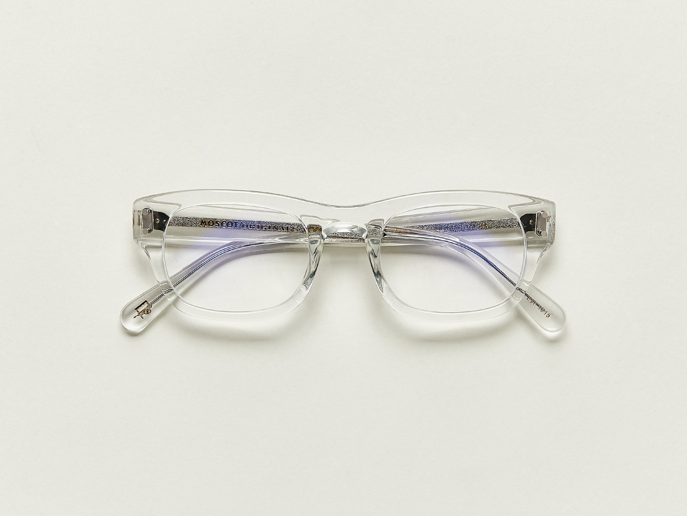 The NEBB in Crystal with Blue Protect Lenses