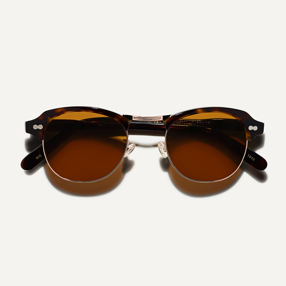 #color_tortoise/gold | The OYGEN SUN in Tortoise/Gold with Cosmitan Brown Glass Lenses