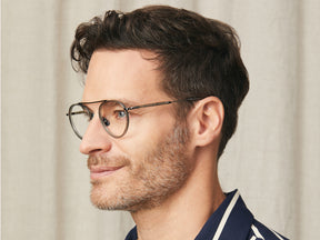 Model is wearing The PUPIK in size 47 in Sage/Pewter