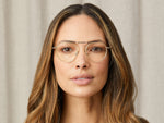 Model is wearing The PUPIK in size 47 in Citron/Tortoise
