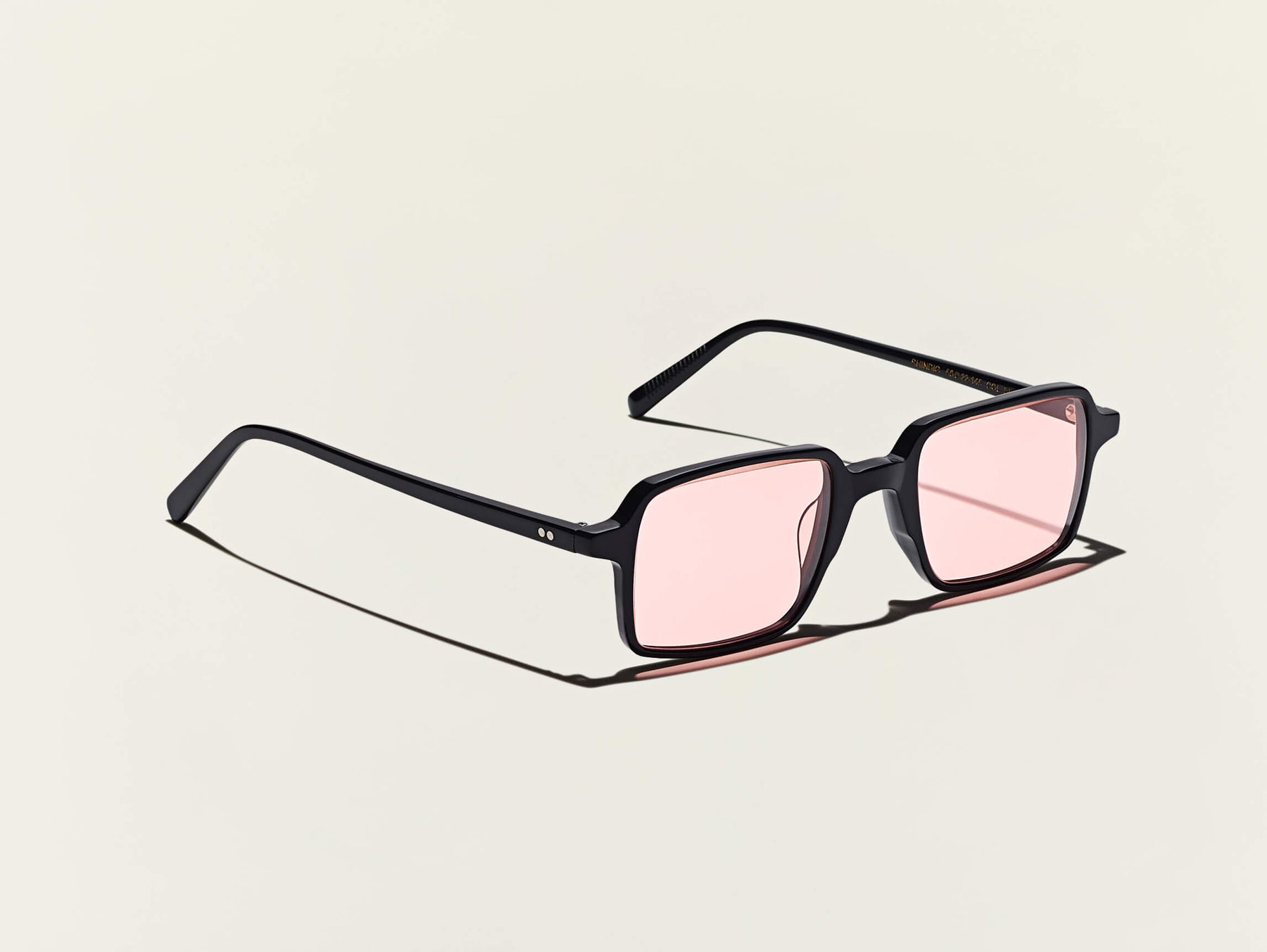 The SHINDIG SUN in Black with Rose Tinted Lenses