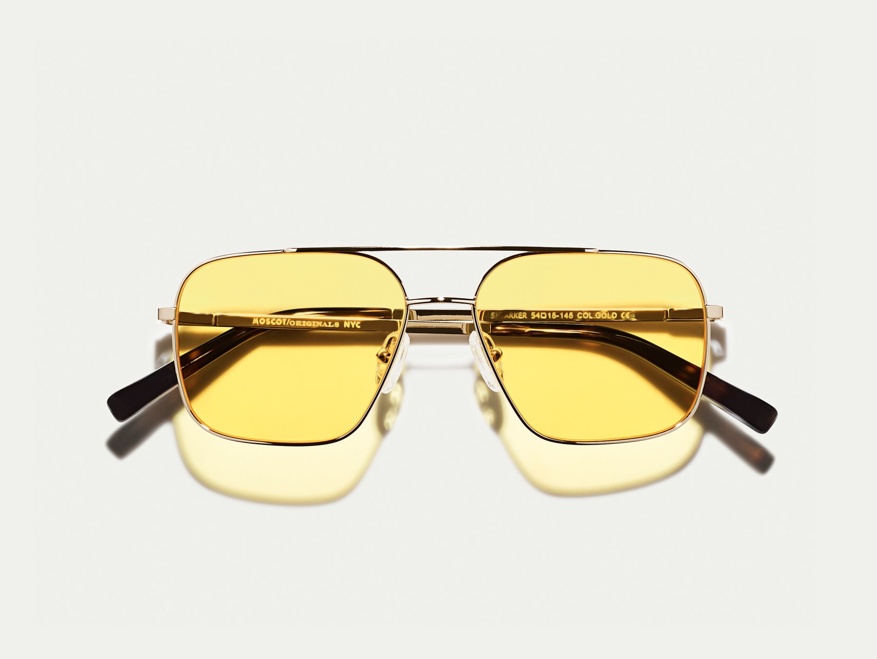 The SHTARKER in Gold with Mellow Yellow Tinted Lenses