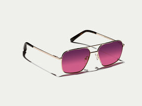 The SHTARKER in Gold with Westside Sunset Tinted Lenses
