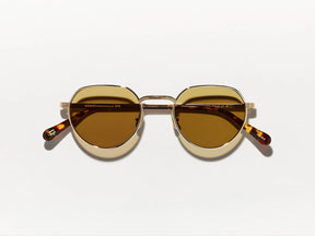 The SMENDRINK SUN in Gold with Amber Tinted Lenses