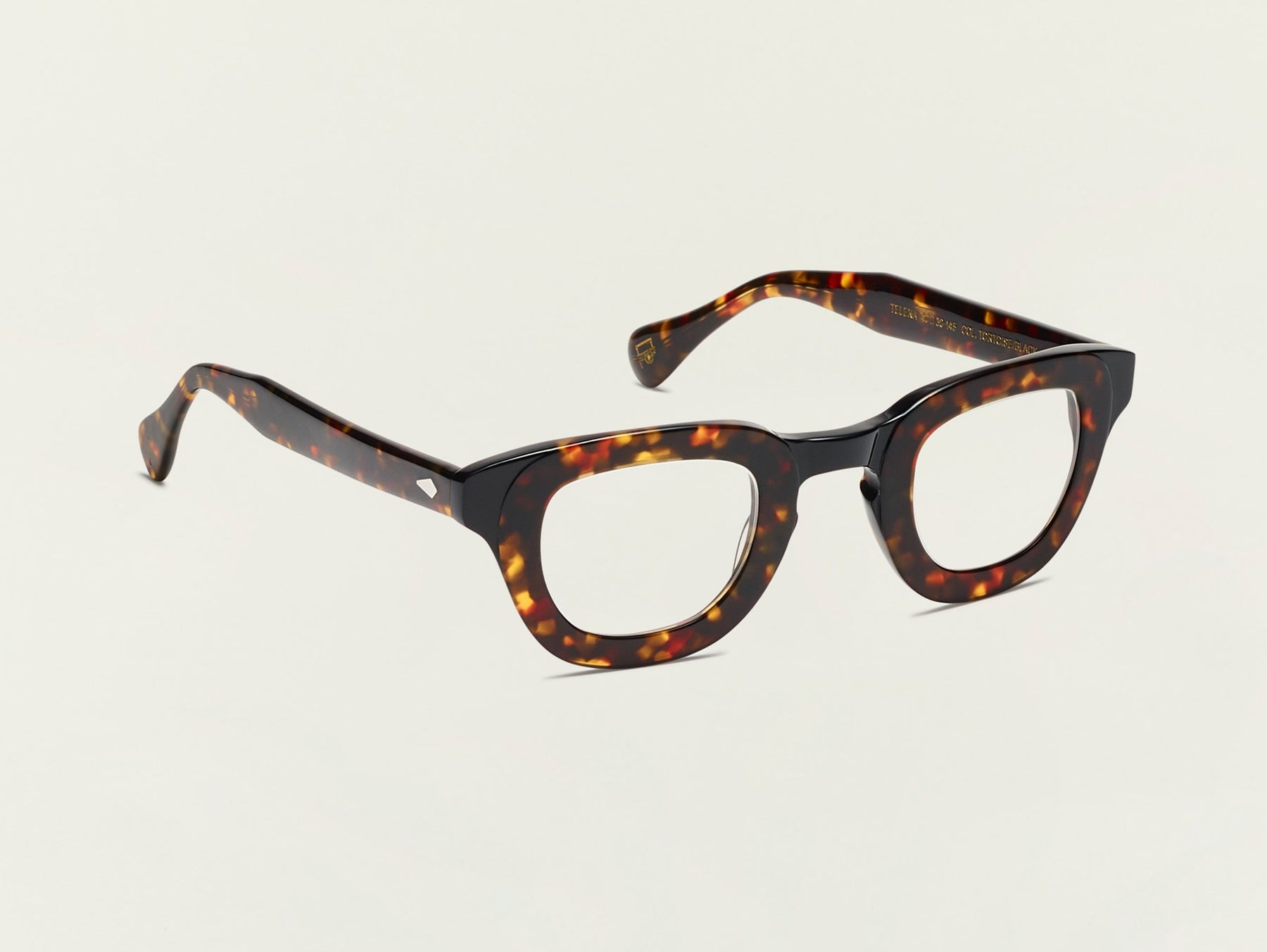 The TELENA in Tortoise/Black with Blue Protect Lenses