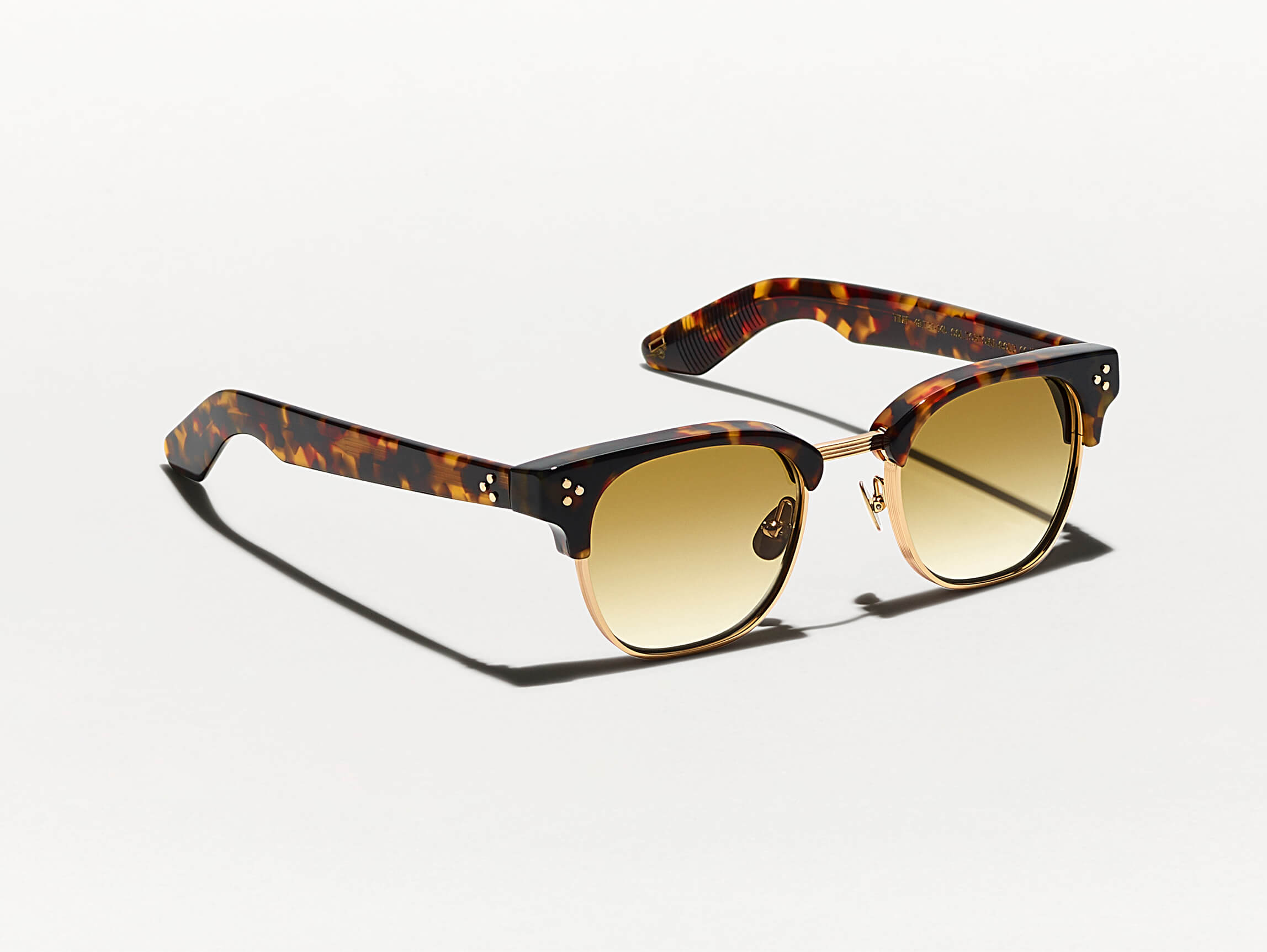 The TINIF SUN in Tortoise/Gold with Chestnut Fade Tinted Lenses