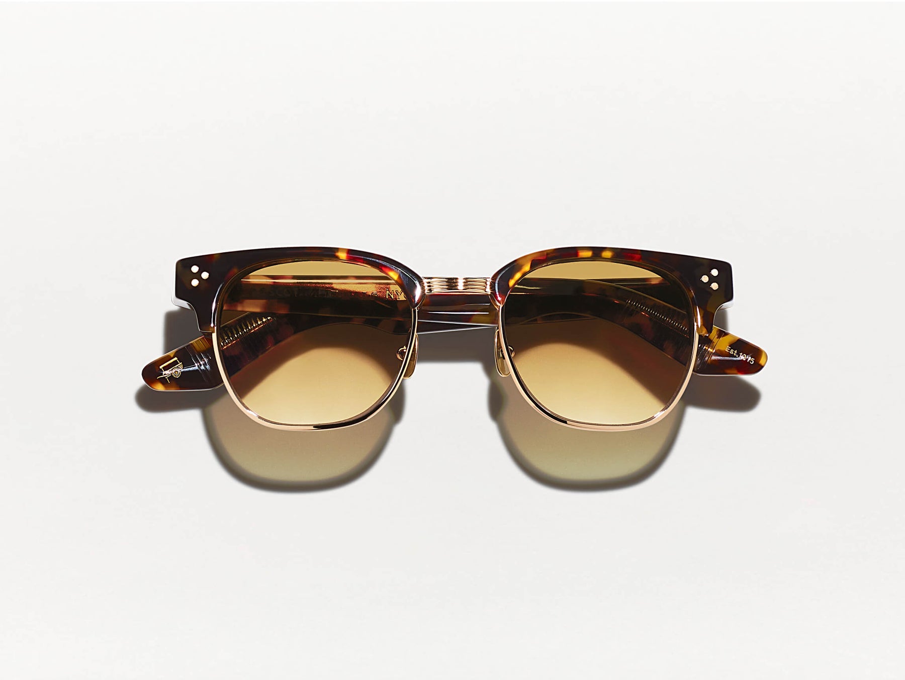 The TINIF SUN in Tortoise/Gold with Chestnut Fade Tinted Lenses