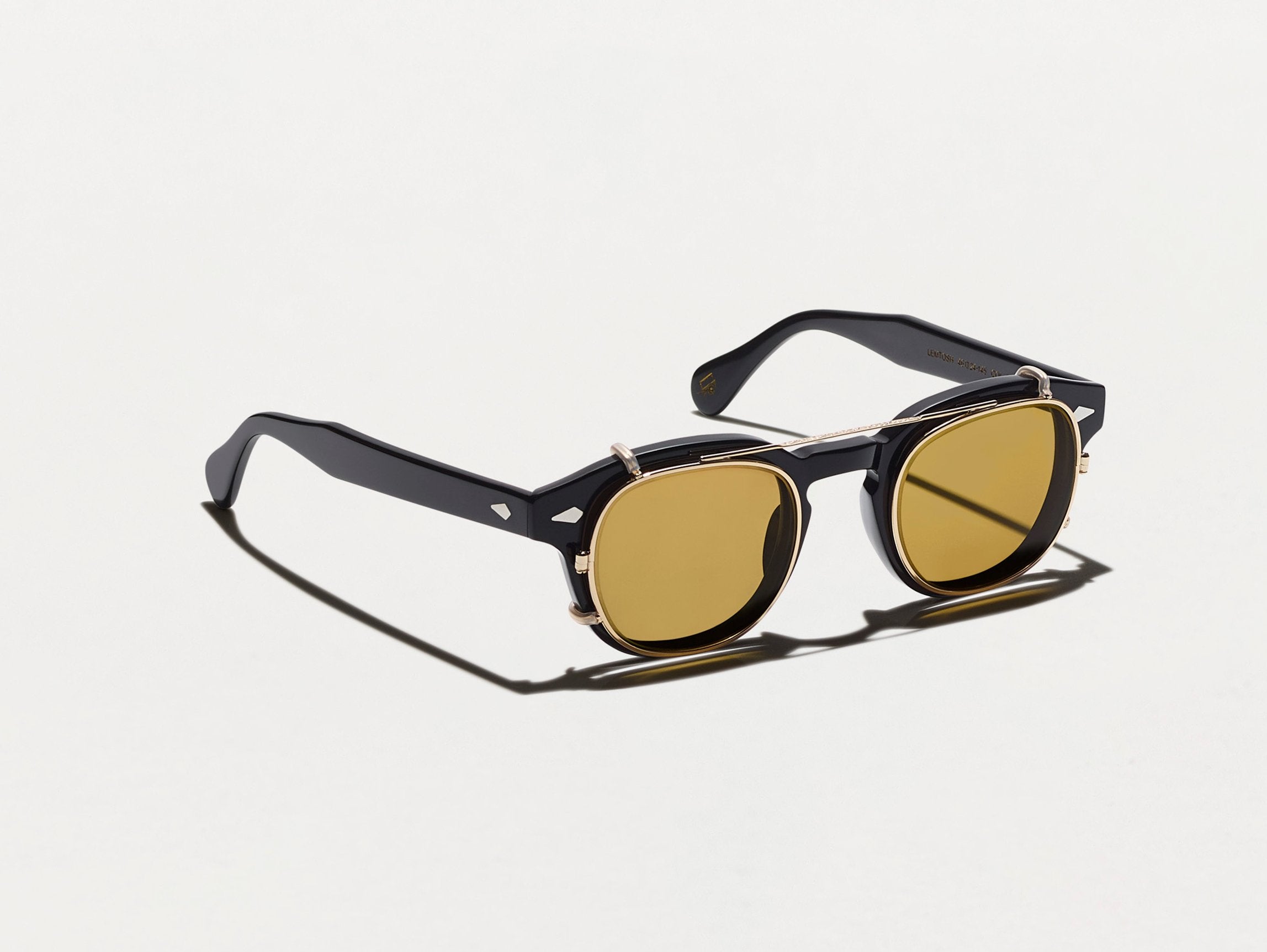 The CLIPTOSH in Gold with Amber Tinted Lenses