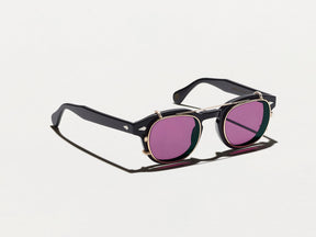 The CLIPTOSH in Gold with Purple Nurple Tinted Lenses