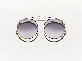 The CLIPZEN in Gold with American Grey Fade Tinted Lenses