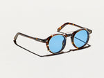 The CLIPZEN in Gold with Celebrity Blue Tinted Lenses