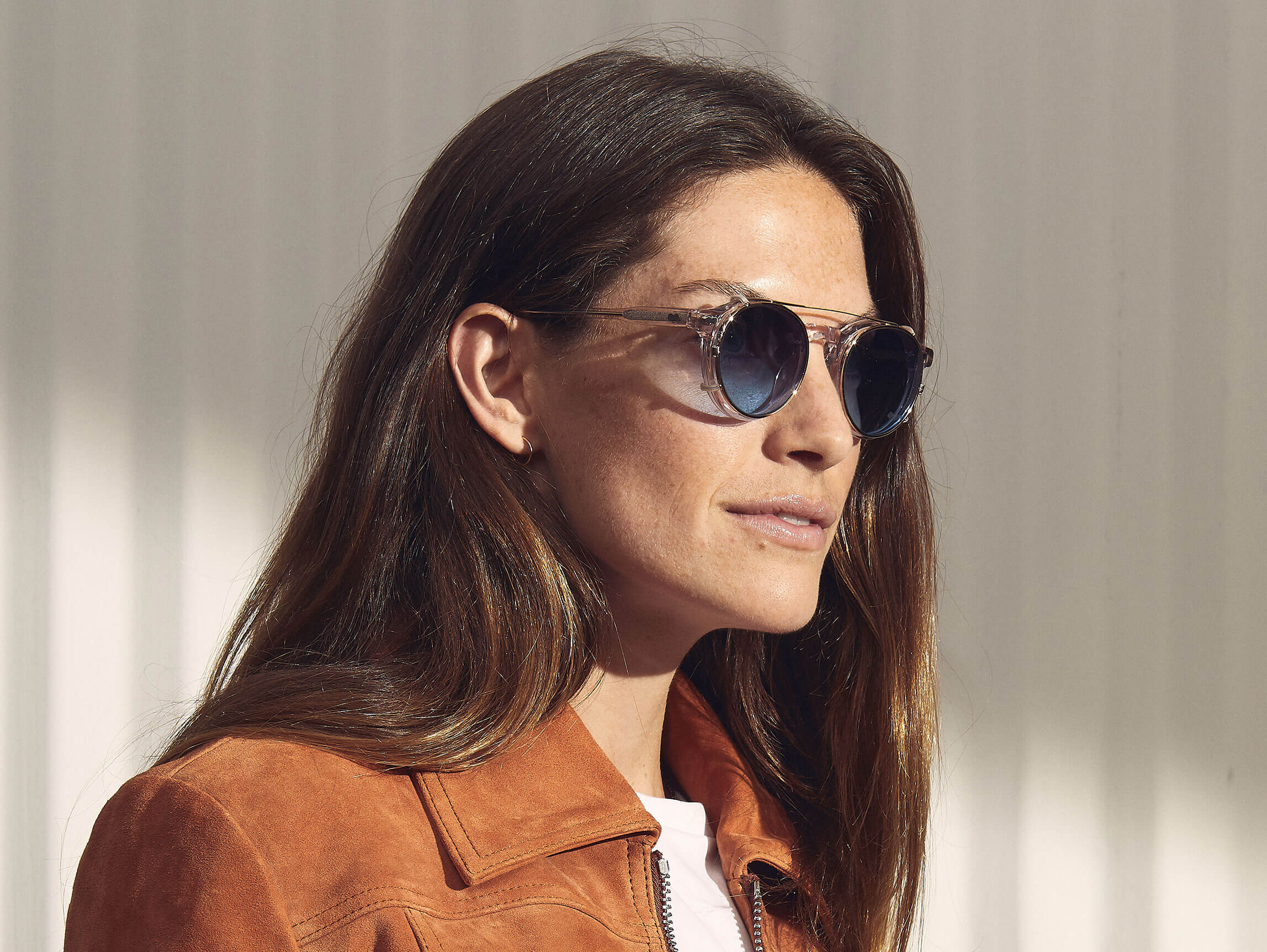 CLIPZEN in Gold | Tinted Clip-On Glasses – MOSCOT NYC SINCE 1915