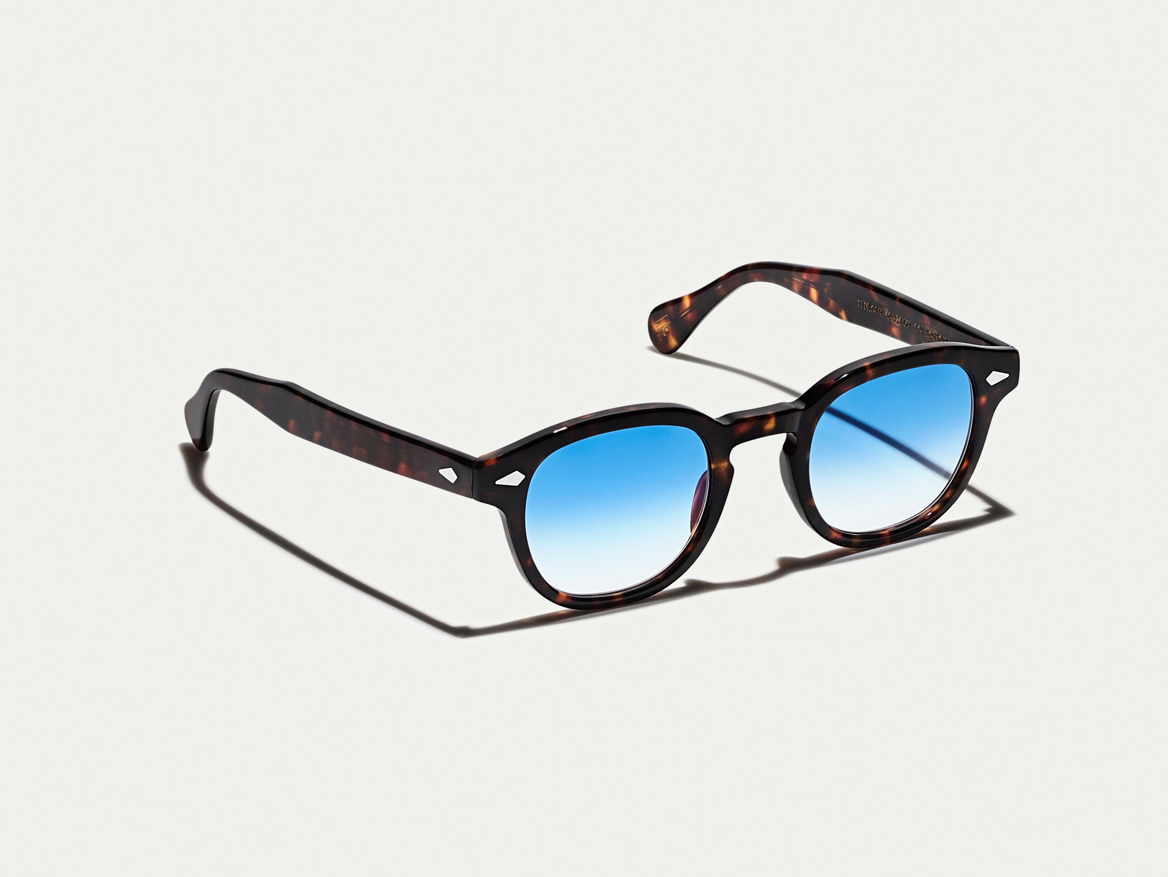 The LEMTOSH Tortoise with Broadway Blue Fade Tinted Lenses