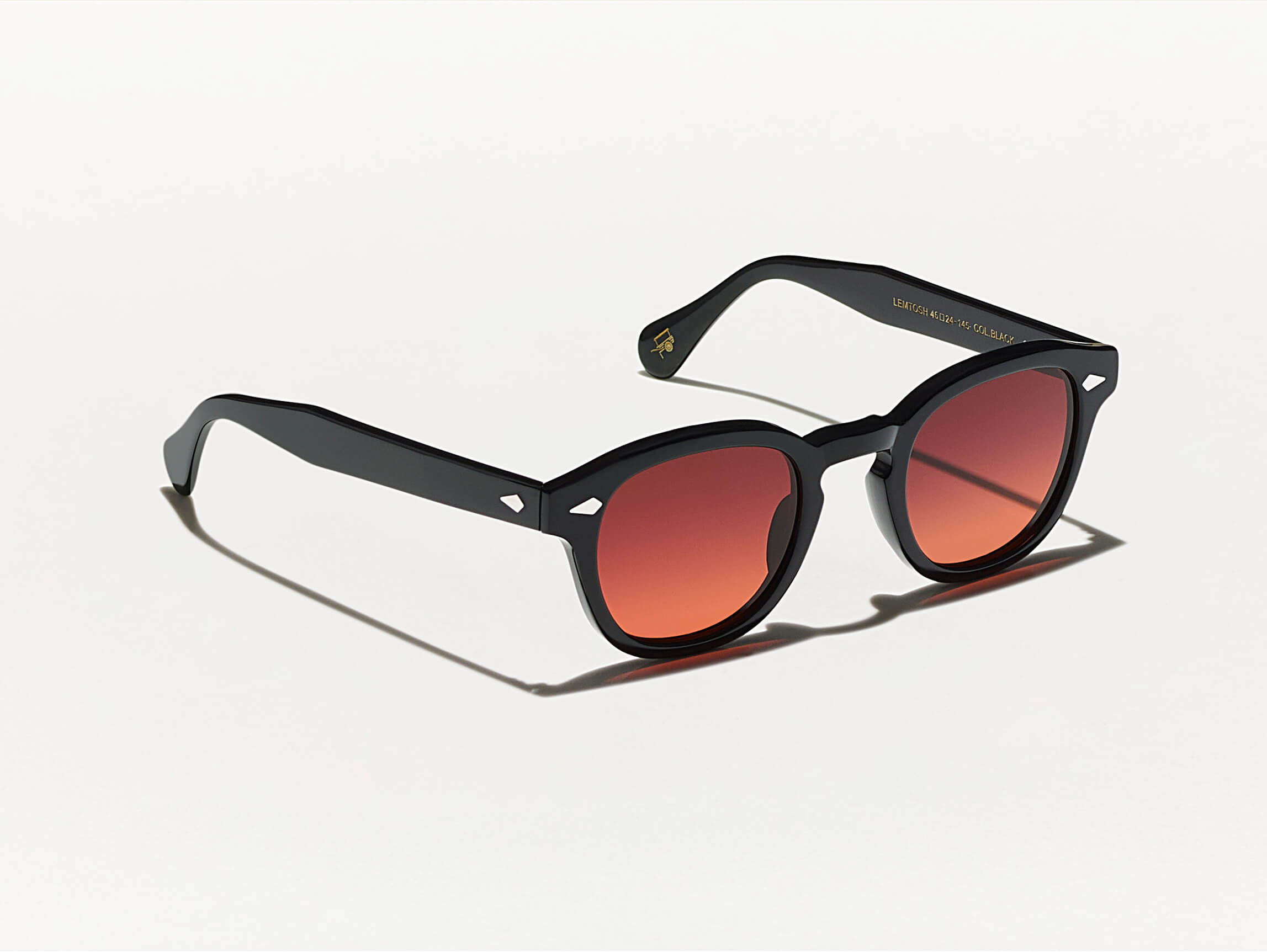 The LEMTOSH Black with Cabernet Tinted Lenses
