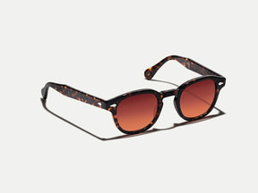 The LEMTOSH Tortoise with Cabernet Tinted Lenses