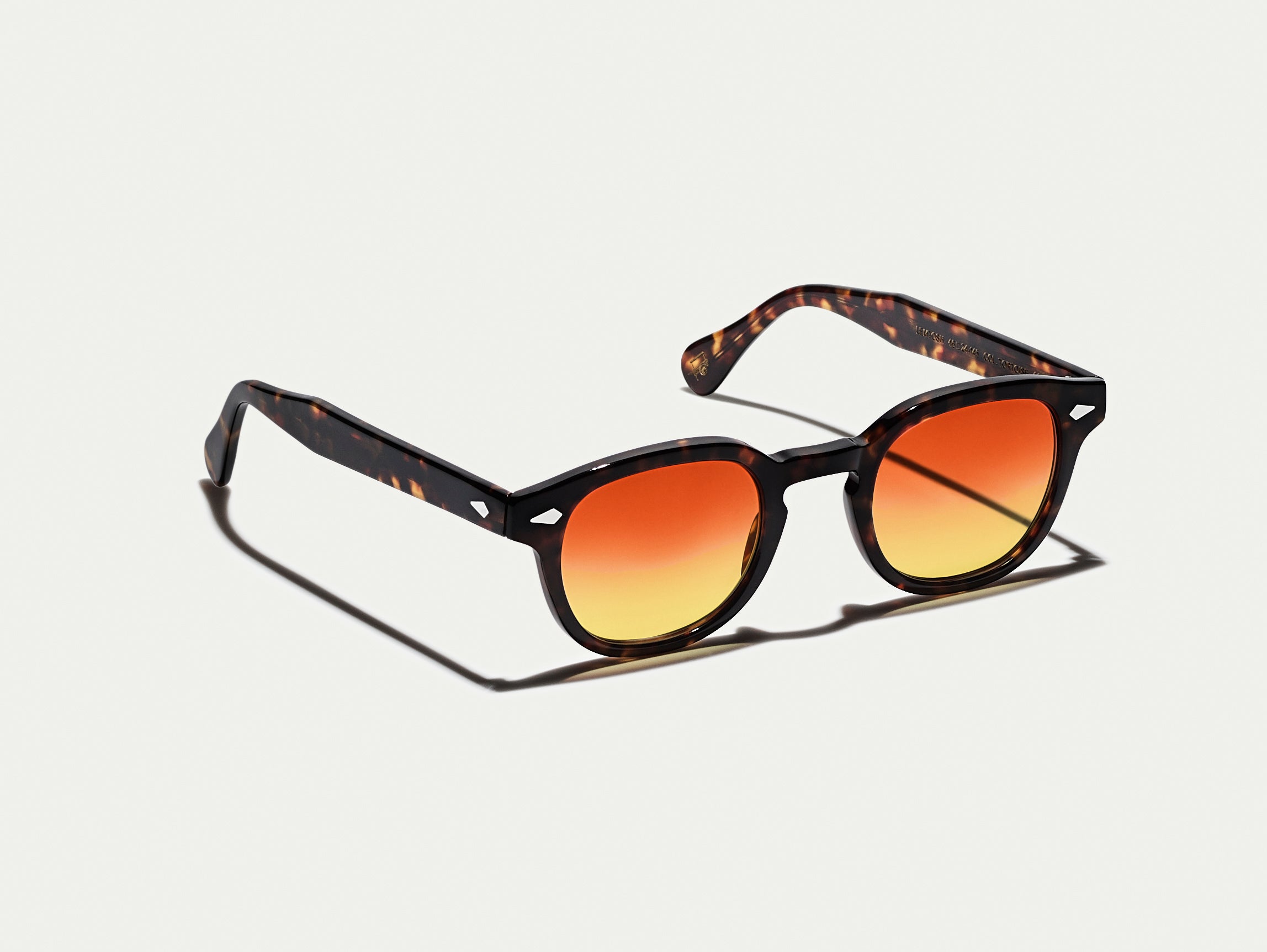 The LEMTOSH Tortoise with Candy Corn Tinted Lenses
