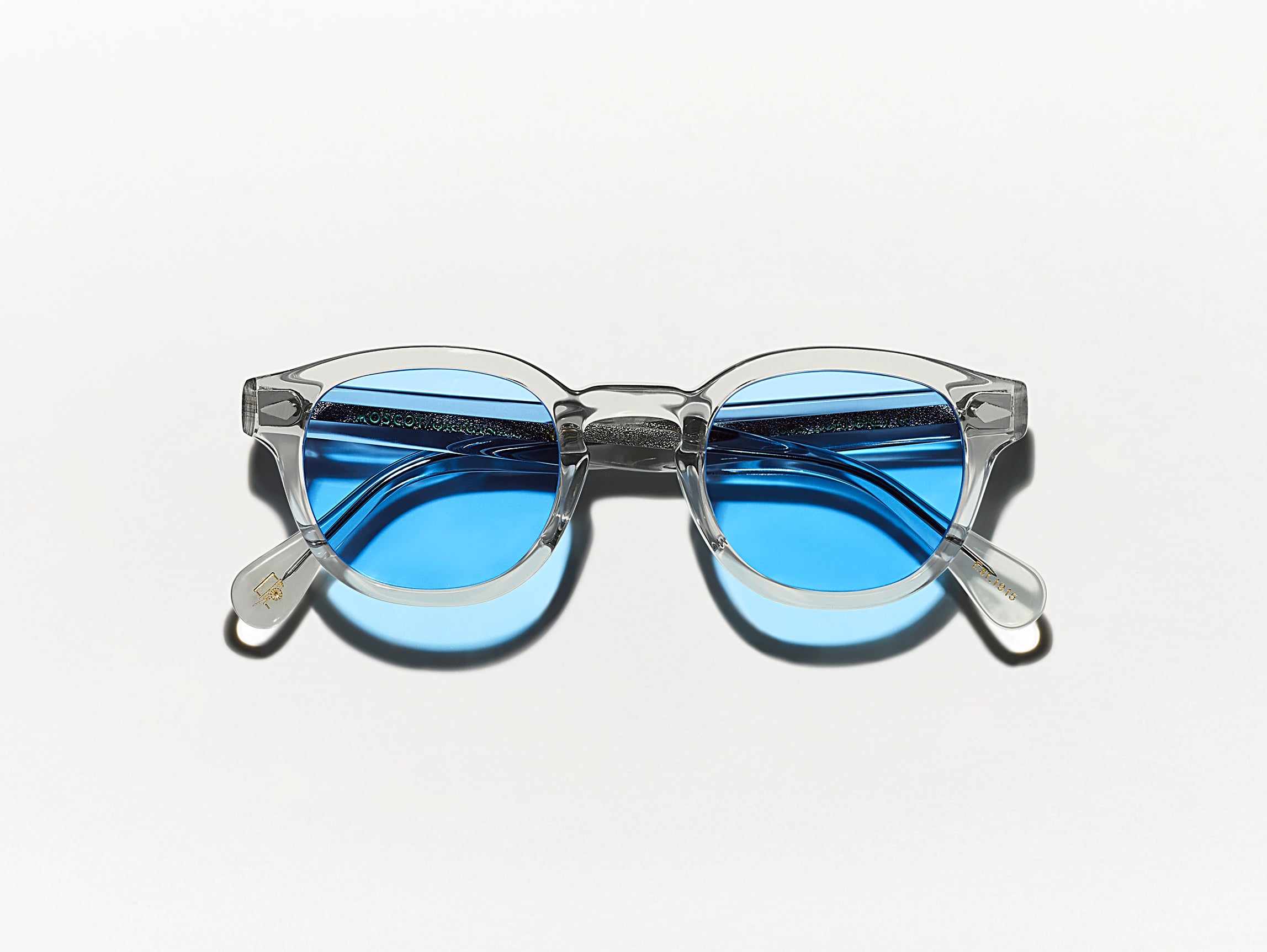 The LEMTOSH Light Grey with Celebrity Blue Tinted Lenses