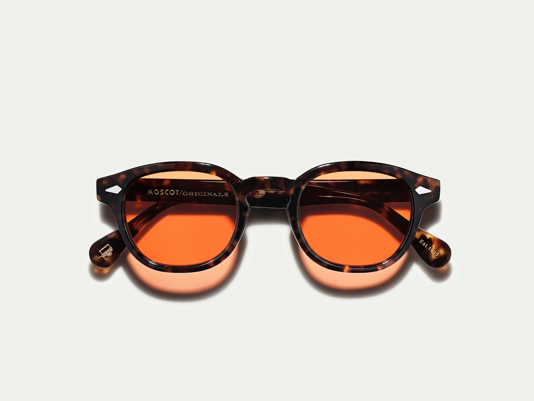 The LEMTOSH Tortoise with Woodstock Orange Tinted Lenses