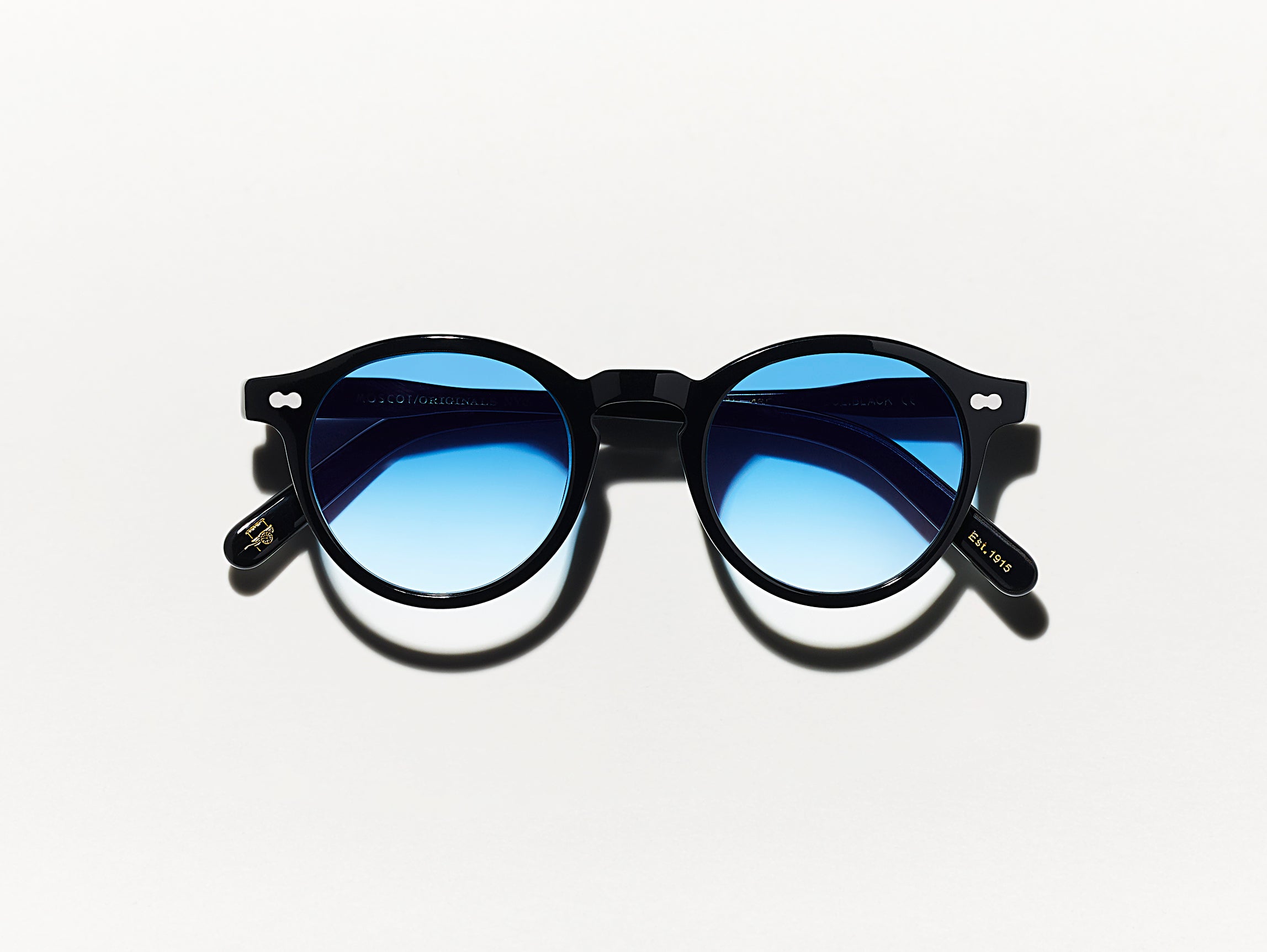The MILTZEN Black with Broadway Blue Fade Tinted Lenses