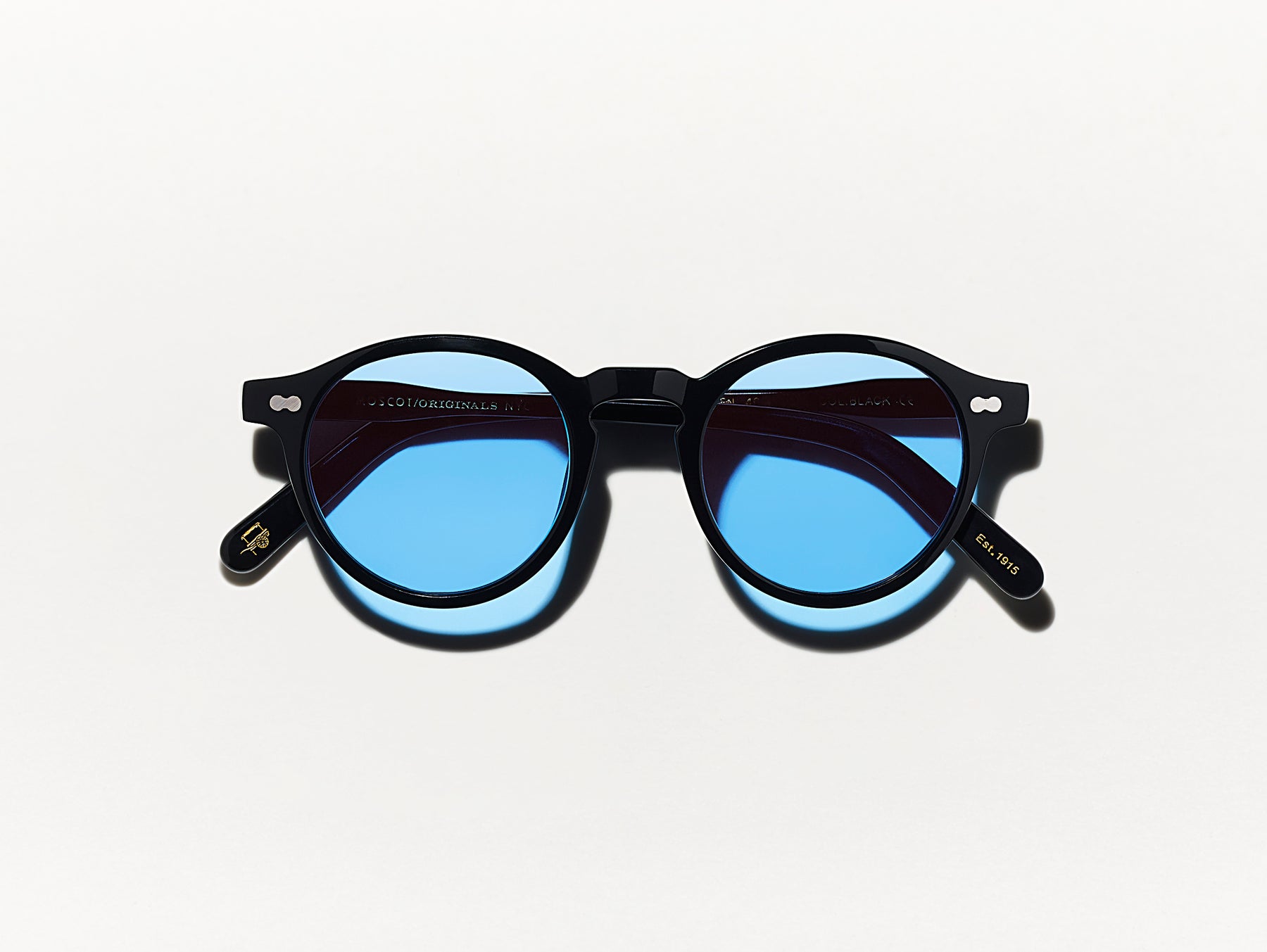 The MILTZEN Black with Celebrity Blue Tinted Lenses