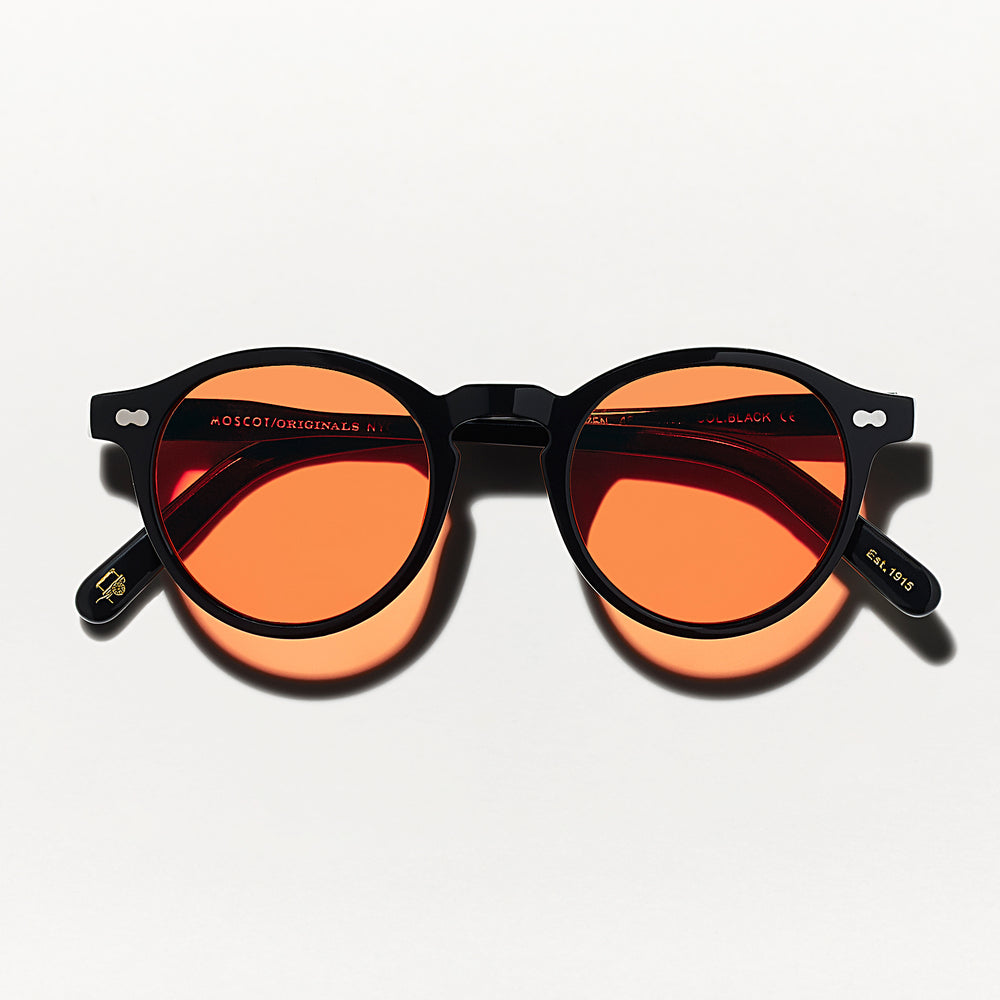 #color_Woodstock Orange | The MILTZEN Black with Woodstock Orange Tinted Lenses
