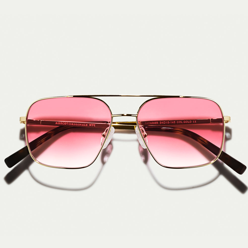 #color_big apple fade | The SHTARKER in Gold with Big Apple Fade Tinted Lenses