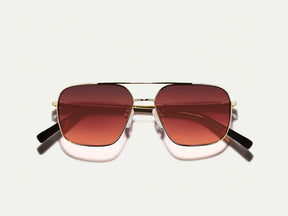 The SHTARKER in Gold with Cabernet Tinted Lenses