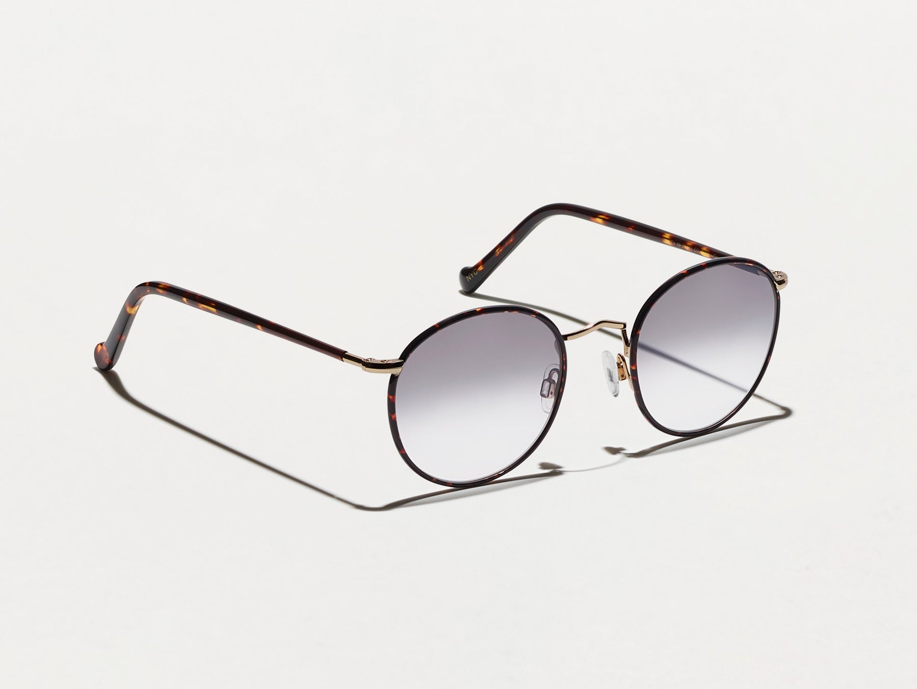 The ZEV in Tortoise in American Grey Fade Tinted Lenses